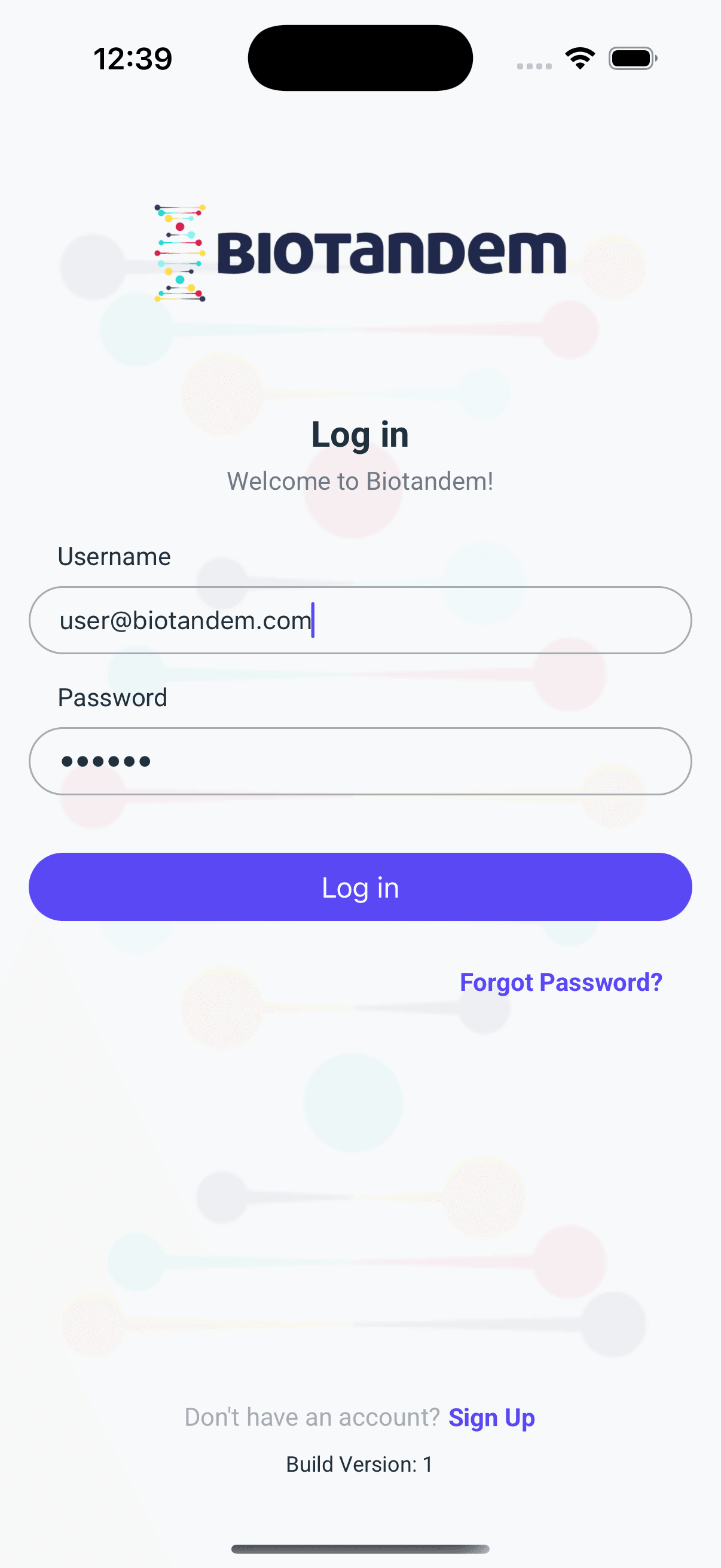 لقطة شاشة Biotandem Mobile 1